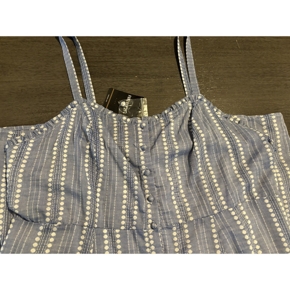 NWT Forever 21 Women's Blue Striped Lined Sundress Size 1X - Picture 3 of 7